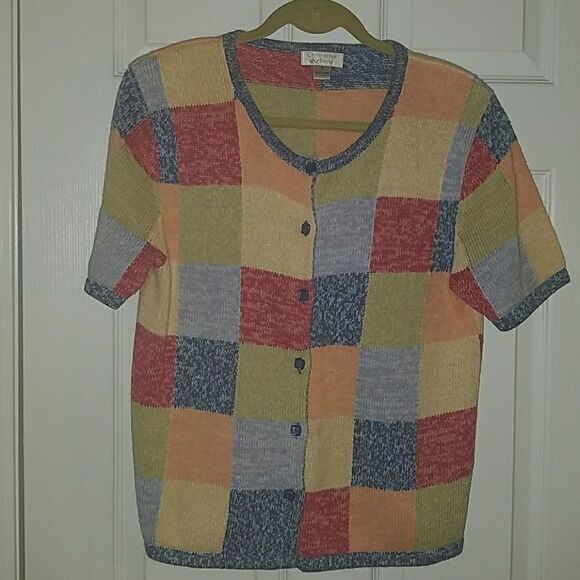 Christopher Banks color block cardigan. Sz. S NWOT - Picture 1 of 4